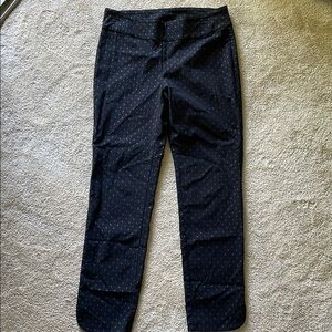 Soft Surroundings Dottie pull on pants  M stretchy black cropped office comfy